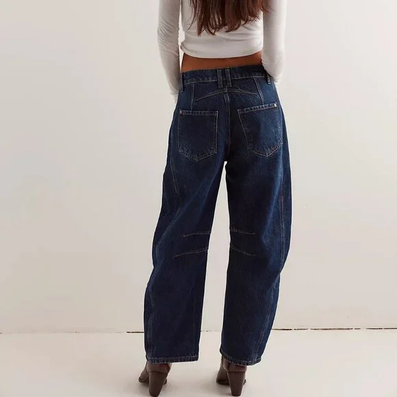 We The Free Good Luck Mid-Rise Barrel Jeans - Picture 4 of 10